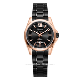 Alexandre Christie AC 8659 LD Black Rosegold Stainless Steel